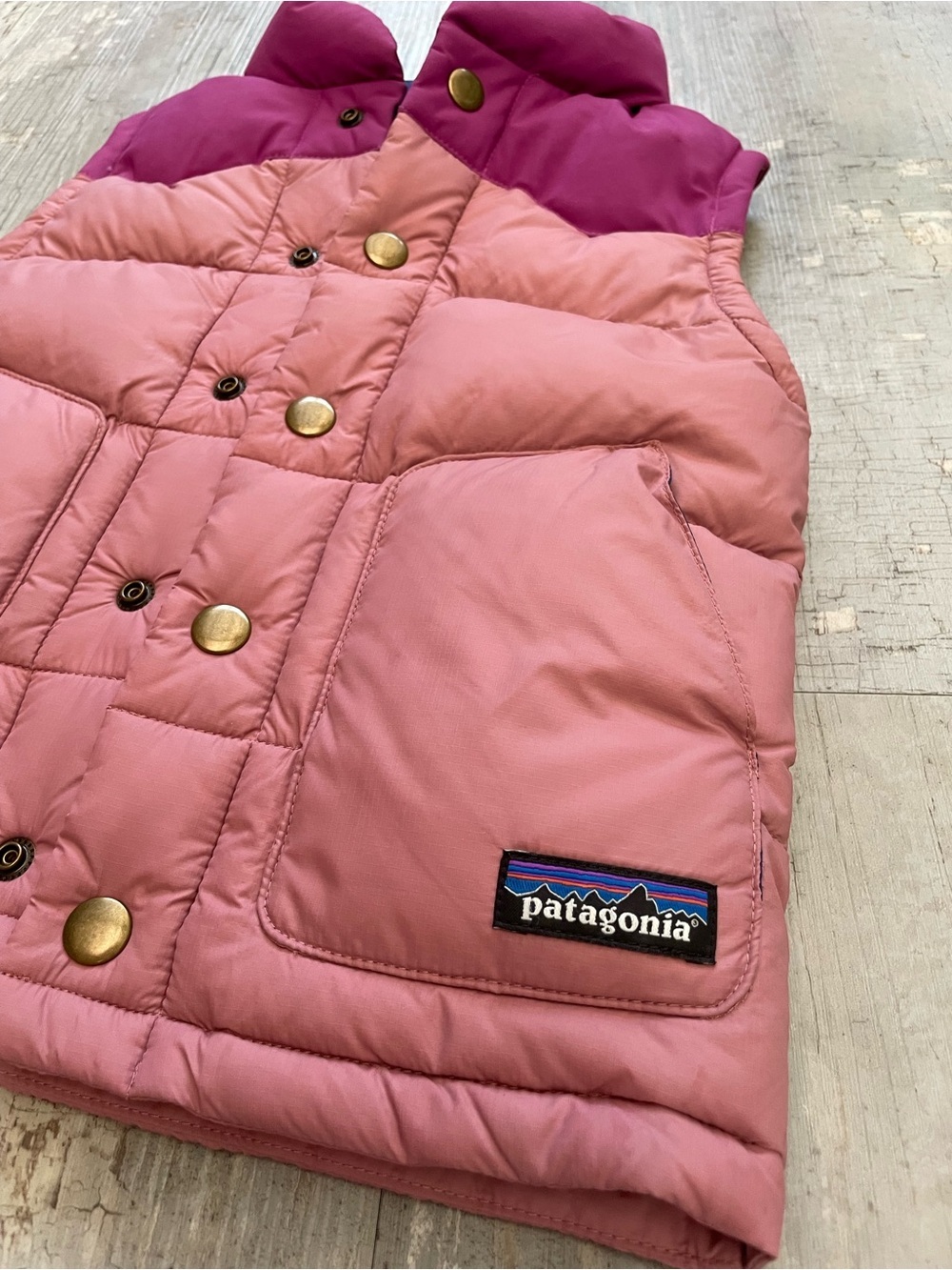 Patagonia Girl’s 3T Waterfowl Feather Down Filled Vest - Picture 3 of 7